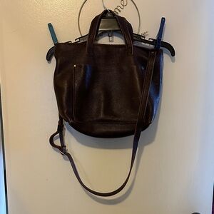 Portland Leather Dark Brown Shoulder Bag